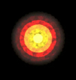 artist's impression of the spherical infall model